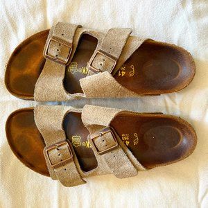 Suede Arizona Birkenstocks